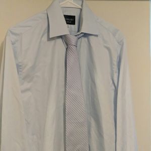Ledbury dress shirt, blue, 15.5"& RL Chaps tie